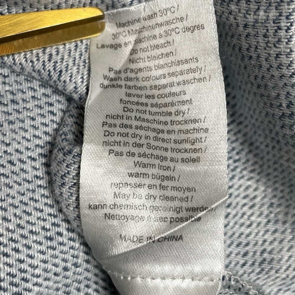 Poetry 100% Linen Blue/Gray Lagenlook Tunic Top Dress Women’s Size US 14 - Picture 3 of 11
